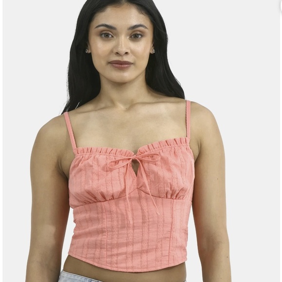 No Boundaries Cotton Bra Cup Bustier Top - Picture 1 of 2